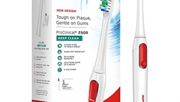 Colgate Proclinical 250R Deep Clean Rechargeable Sonic Toothbrush, Electric Toothbrush With Soft & Spiral Bristles, Healthier Gums In 4 Weeks (With Replaceable Brush Head, Charger Included)