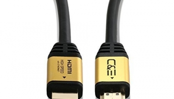 C&E 3 Ft(0.9M) High Speed Ultra 4K Hdmi Cable With Ethernet Gold (3 Feet/0.8 Meters) Supports 4Kx2K@60Hz, 18 Gbps – 24 Awg – 3D / Arc/Cec/Hdcp 2.2 / Cl3 – Xbox Ps4 Pc Hdtv
