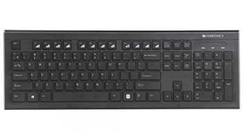 Zebronics Zeb-Dlk01 Usb Multimedia Keyboard With 104 Uv Coated Keys, Rupee Key, 12 Hot Keys