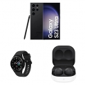 Samsung Galaxy S23 Ultra 5G (Phantom Black, 12Gb, 256Gb Storage) Galaxy Watch4 Classic Galaxy Buds 2