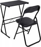 Amazon Brand – Solimo Rhine Study/Laptop Table And Chair Set (Black)