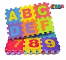Jiada 36Pcs 6 Inch X 6 Inch Big Size Alphabet Numeral Foam Mat Education Toys Developmental Intelligence Toy For Kids Puzzle Educational Learning Toy