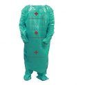 Veera Ppe-03_Green_Pk050 Personal Protection Disposable Ppe Kit Coverall Suit – Green, Pack Of 50