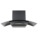 Faber 90 Cm 1100 M³/Hr Auto-Clean Curved Glass Kitchen Chimney (Hood Alpha Hc Pb Bk 90, Filterless Technology, Push Button, Black)