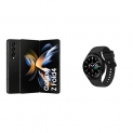 Samsung Galaxy Z Fold4 5G (Phantom Black, 12Gb Ram, 256Gb Storage) + Galaxy Watch4 Classic Bluetooth (46Mm, Black)