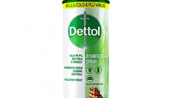 Dettol Disinfectant Sanitizer Spray Bottle | Kills 99.9% Germs & Viruses | Germ Kill On Hard And Soft Surfaces (Original Pine, 225Ml)