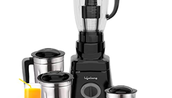 Lifelong 750 Watt Juicer Mixer Grinder, 4 Jars For Grinding, Mixing, And Juice At Home, 1.5L Juicer With Fruit Filter (Llmg75, Black)