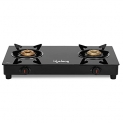 Lifelong Llgs912 Automatic Ignition 2 Burner Gas Stove With 6Mm Toughened Glass Top, Automatic Ignition (Doorstep Service, 1 Year Warranty, Black)