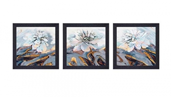 Random Multicolor Abstract Paintings, Set Of 3 ( 8 Inch X 8 Inch-3)