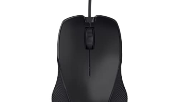Portronics Toad 101 Wired Optical Mouse With 1200 Dpi, Plug & Play, Hi-Optical Tracking, 1.25M Cable Length, 30 Million Click Life(Black)