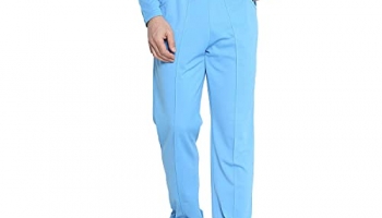 Chkokko Men Cricket Track Pant Sports Lower Sky Blue L