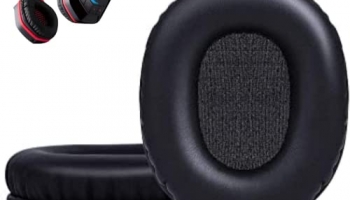 Crysendo Headphone Cushion For Boat Rockers 510 Headphone | Replacement Headset Pads | Made Of High-Density Memory Foam & Softer Protein Leather (Black)