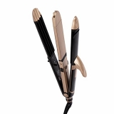 Vega 3 In 1 Hair Styler, Straightener, Curler & Crimper (Vhscc-01), Black