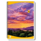 Navneet Youva | Spiral Long Book For Students And Executives | Spiral Bound With Safety Lock | A4 Size – 21 X 29.7 Cm | Single Line | 400 Pages | Pack Of 1