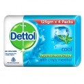 Dettol Cool Germ Protection Bathing Soap Bar, 125Gm, Pack Of 6