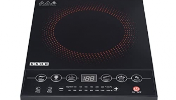 Usha Cookjoy (Cj1600Wpc) 1600 Watt Induction Cooktop (Black)