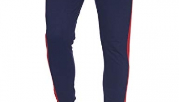 Neostreak Men’S Slim Fit Apparel Pants (Navy, Red, 32)
