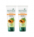 Biotique Papaya Deep Cleanse Face Wash For Visibly Glowing Skin All Skin Types 2X100Ml