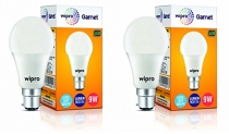 Wipro Garnet B22 Led Bulb (9-Watt, Cool Day Light) – Pack Of 2