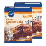 Pillsbury Cooker Cake Mix, Choco, Eggless, 159 Gm X Pack Of 2, 318 Gm