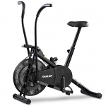 Beatxp Vortex Energize 1M Air Bike Exercise Cycle For Workout With Adjustable Cushioned Seat | Moving Handles | Full Body Workout Gym Fitness Cycle Machine With 6 Months Warranty (Black)