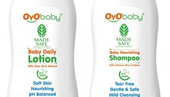 Oyo Baby® New Born Combo Daily Moisturizing Natural Baby Lotion 200Ml And Baby No Tears Baby Shampoo For Newborn Babies 200Ml Each
