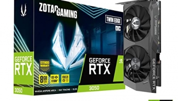 Zotac Gaming Geforce Rtx 3050 Twin Edge Oc 8 Gb Gddr6 Graphics Card With Icestorm 2.0 Advanced Cooling, Active Fan Control With Freeze Fan Stop 3 Years Standard Warranty + 2 Years Extended Warranty
