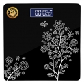 Beatxp Floral Digital Bathroom Weighing Scale With Lcd Panel & Thick Tempered Glass, Electronic Weight Machine For Human Body – 2 Year Warranty