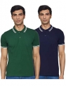 Amazon Brand – Symbol Men’S Solid Regular Polo Shirt (Ct-Po2_Eden Green & Peacoat Blue S)