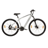 Hero Lectro C4E 700C Single Speed City Hybrid Electric Cycle | 5.8 Ah Ip67 Rated Battery | Front Suspension With Dual Disc Brakes | Grey | Ideal Age 12+ Years For Men And Women | 95% Pre-Assembled