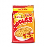 Saffola Oodles, Instant Noodles, Ring Shape, Yummy Masala Flavour, No Maida, Whole Grain Oats 212 Grams