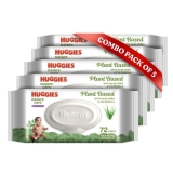 Huggies Nature Care Baby Wipes – Plant Based With Aloe Vera & Calendula (72 X 5 Count)