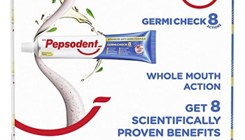 Pepsodent Germicheck 8 Actions, Whole Mouth Toothpaste With Anti-Germ Formula, Clove And Neem Oil, 600 G