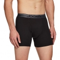 Jockey Men’S Super Combed Cotton Rib Fabric Boxer Briefs With Front Fly, Ultrasoft And Durable Waistband (Pack Of 2) 8009_Brown_M