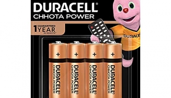 Duracell Chhota Power Alkaline Aa Batteries- 4 Pieces