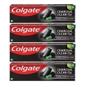 Colgate Charcoal Clean Black Gel Whitening Toothpaste, 480 Gm (120G X 4), Bamboo Charcoal And Wintergreen Mint For A Clean Mouth Experience