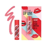 Lakme Lip Love Chapstick Cherry Spf 15, 4.5G,Tinted Lip Balm For 22 Hours Moisturised Lips