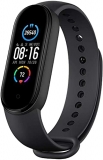 Hug Puppy Smart Band M5 Blue Fitness Band For Men Activity Fitness Tracker Watch With Functions Like Heart Rate, Steps Counter, Calorie Counter With Waterproof Body For Men And Women (Black)