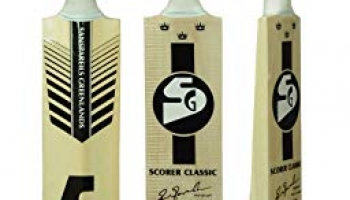 Sg Scorer Classic Kashmir Willow Cricket Bat ( Size: Short Handle,Leather Ball )