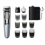 Philips Multi Grooming Kit Mg3760/33, 11-In-1 (New Model), Face, Head And Body – All-In-One Trimmer. Dual Cut Blades For Maximum Precision, 75 Mins Run Time With Quick Charge