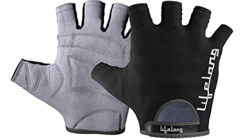 Lifelong Exercise Gym Gloves For Men Workout With Wrist, Cross Training, Weightlifting, Ideal For Cycling, Bike Riding And Other Sports Activities (X-Large, Llgg04, Grey & Black)