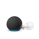 All-New Echo Dot (4Th Gen, Black) Combo With Philips 9W Smart Color Bulb