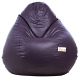Sattva Classic Xxxl Filled Bean Bag With Beans (Purple)