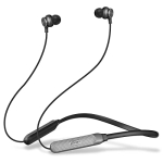 Ptron Tangent Duo Bluetooth 5.2 Wireless In Ear Headphones, 13Mm Driver, Deep Bass, Hd Calls, Fast Charging Type-C Neckband, Dual Pairing, Voice Assistant & Ipx4 Water Resistant (Black)