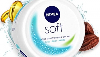 Nivea Soft Light Moisturizer For Face, Hand & Body, Instant Hydration, Non-Greasy Cream With Vitamin E & Jojoba Oil, 300 Ml