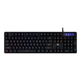Hp K300 Backlit Membrane Wired Gaming Keyboard With Mixed Color Lighting, 4 Led Indicators, Matte Finish Double Injection Key Caps And Windows Lock Key / 3 Years Warranty(4Qm95Aa)