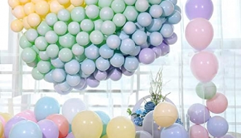 Crackles Pastel Balloons For Any Party Decorations Like Birthday, Anniversary Baby Shower, Retirement, Valentine Etc, (Pack Of 50 Pcs, Multicolor)