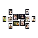 Amazon Brand – Solimo Collage Photo Frames, Set Of 12,Wall Hanging (6 Pcs – 4X6 Inch, 6 Pcs – 5X7 Inch), Black