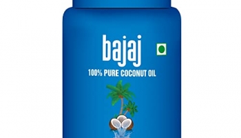 Bajaj 100% Pure Coconut Oil 600Ml Wide Mouth Jar