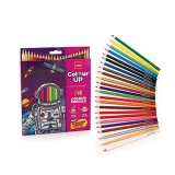 Cello Colourup Colour Pencil Set | Pack Of 24 Colour Pencils |Bright And Strong Colours Pencils | Non-Toxic Colouring Set |Safe Colour Pencils For Children | Cello Colour Pencils